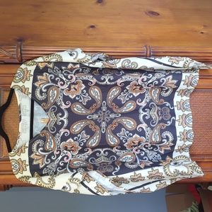 Women's paisley top size L